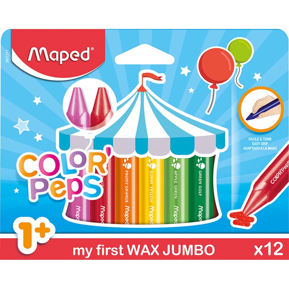 crayon couleur cire maped maxi861311