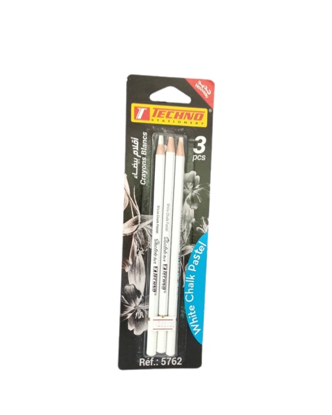 crayon blanc pastel tec 3pcs 5762