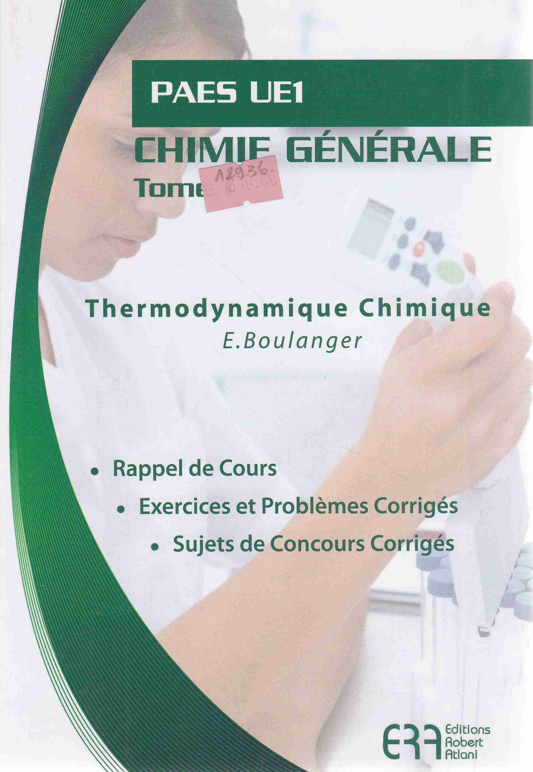 paes ue1 chimie generale tome 1