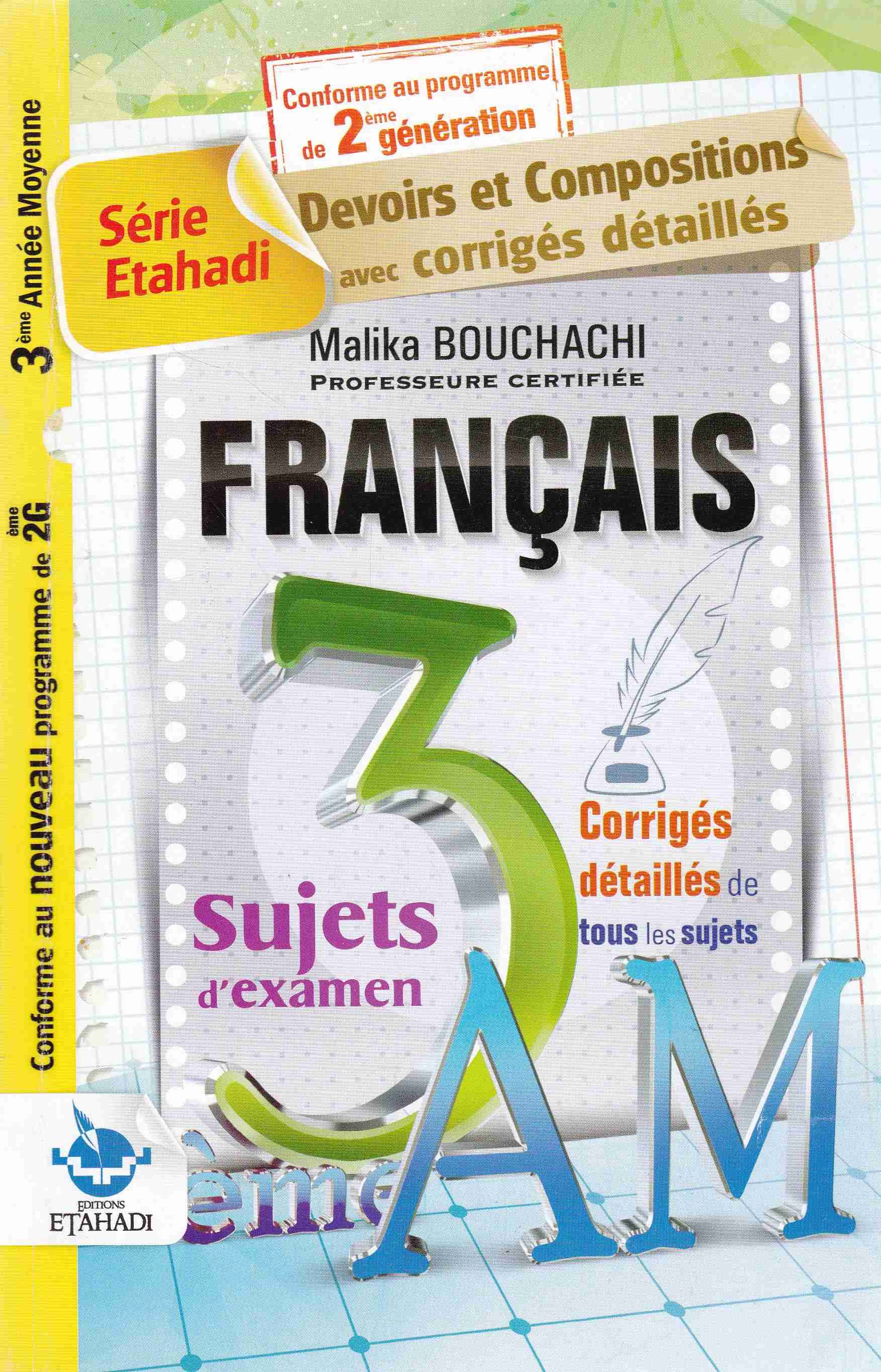 serie etahadi francais sujets d'examen 3am