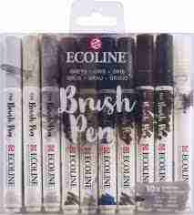 feutre gris 10 pcs brushpen 11509805