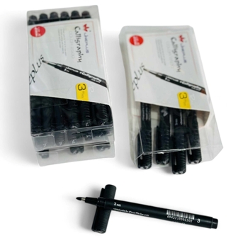 stylo calligraphie 3mm noir rama 03n