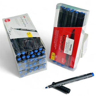 stylo calligraphie 3mm bleu rama 3b