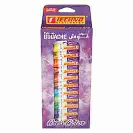 gouache 12 tubes 12ml tec 5337