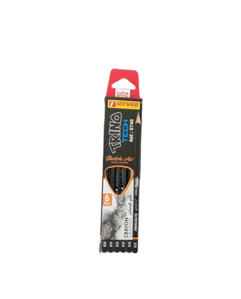 crayon noir 6 boite b-6b tec 5740