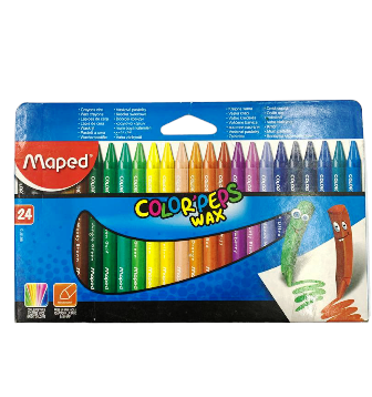 crayon couleur cire 24coul maped861013
