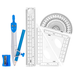 Librairie Bouarroudj - KIT DE TRACAGE GEOMETRIQUE DELI H600