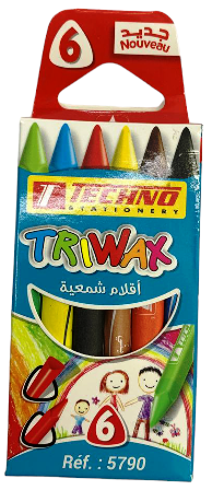 crayon couleur cire 6pcs tec 5790