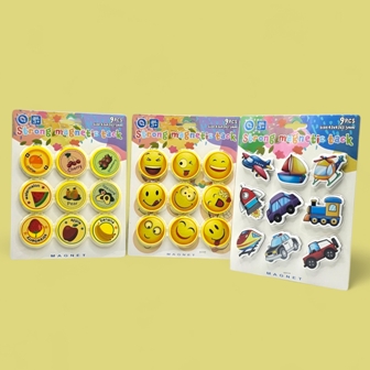 Librairie Bouarroudj - AIMANT DECORATIF 9PCS RS9914