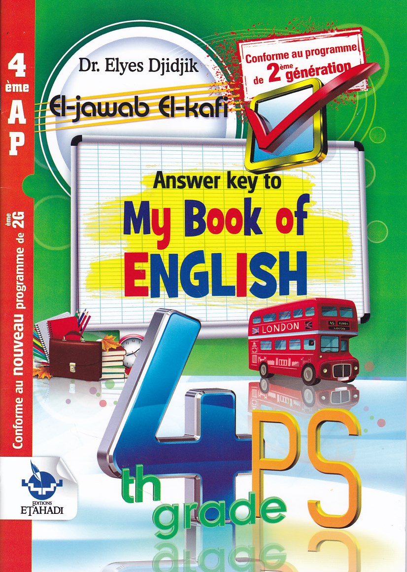 el jawab el kafi my book of english 4ap