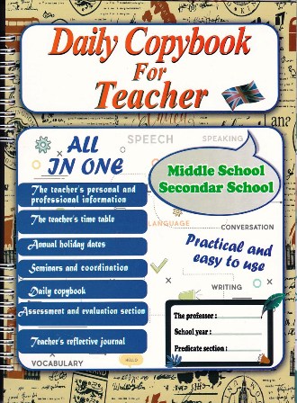 Librairie Bouarroudj - DAILY COPYBOOK FOR TEACHER MIDDLE SCHOOL SECONDAR SCHOOL