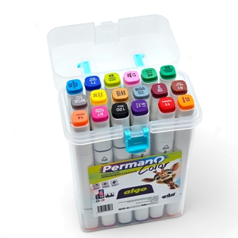 marqueur 2 tetes 18 couleurs   al8511