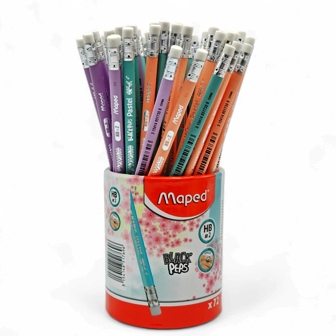 Librairie Bouarroudj - CRAYON NOIR HB PASTEL MAPED 851769