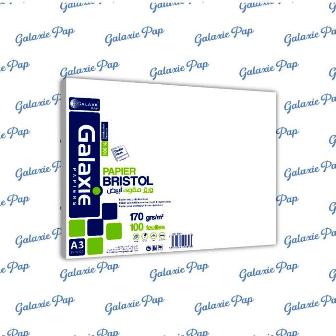 Librairie Bouarroudj - FEUILLE BRISTOL UNI BLANC A3 170G 100F GAL6901