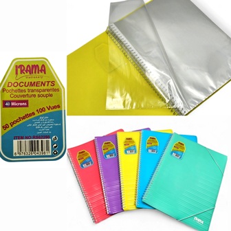 porte fiche 50 pochettes spiral rama 62250