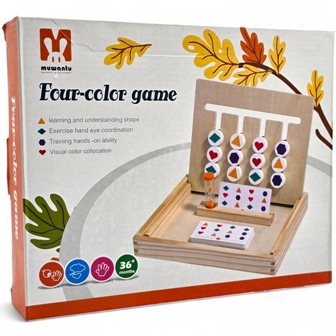 jeux bois four-color game 650-14