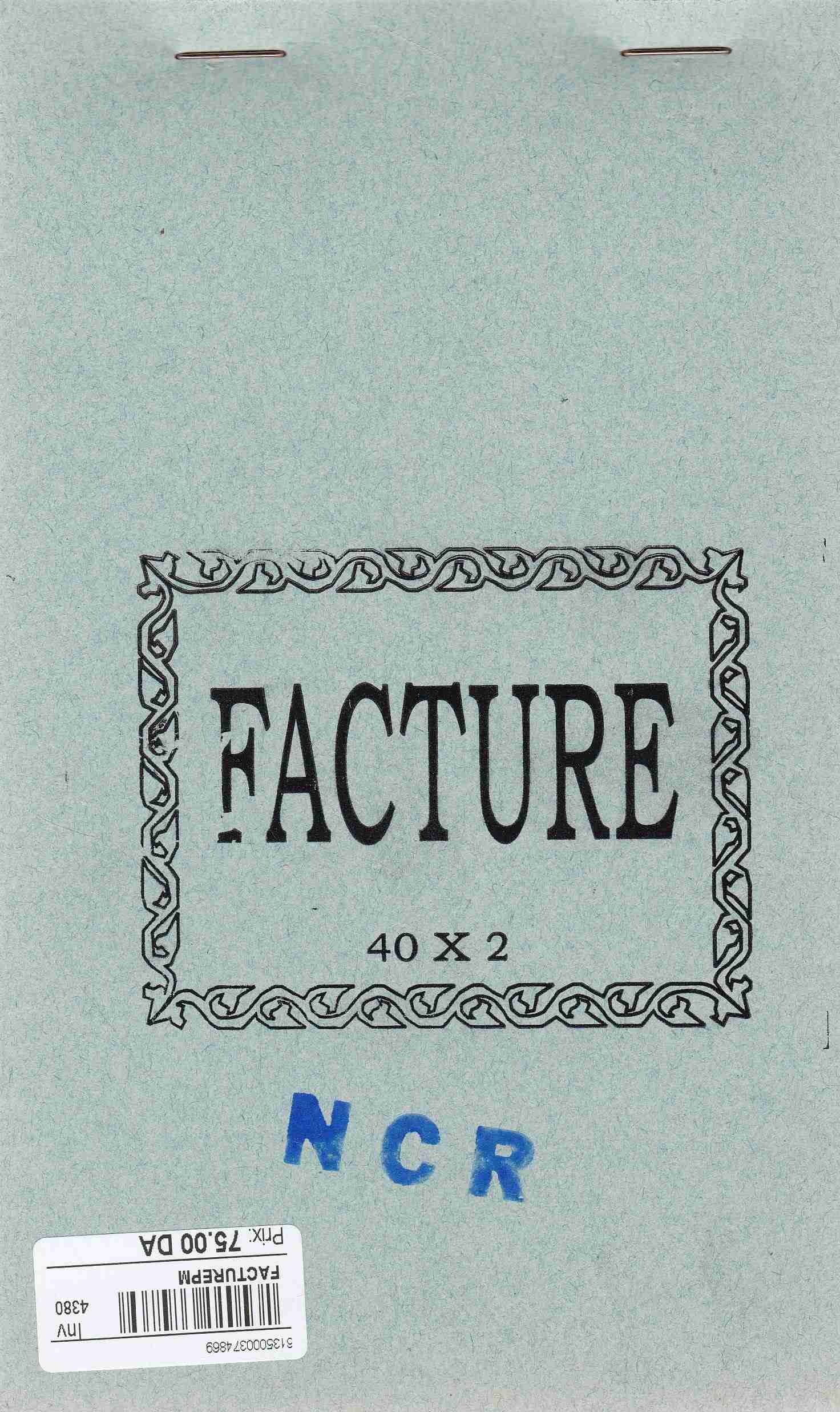 Librairie Bouarroudj - CARNET FACTURE PM NCR LAF