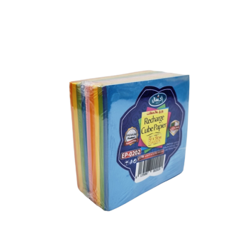Librairie Bouarroudj - RECHARGE CUBE PAPIER COULEUR EXCELLES EP0202