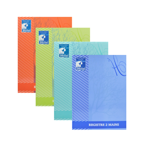 Librairie Bouarroudj - REGISTRE 2 MAINS A4 5*5 HILAL