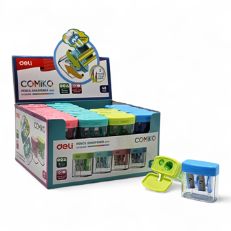 taille crayon 2 trous cubic deli 0576