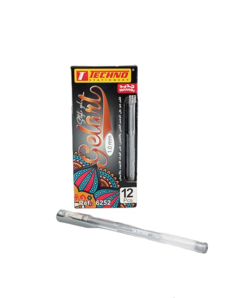 stylo encre gel argente 1.0mm tec 6252