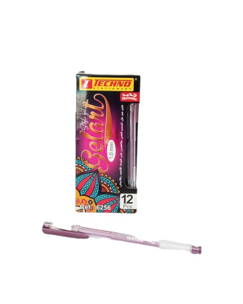 stylo encre gel rose 1.0mm tec 6256