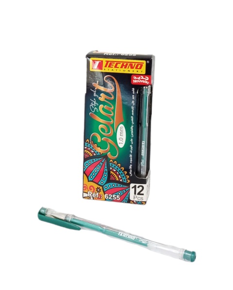 stylo encre vert gel 1.0mm tec 6255