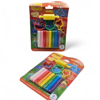 pate a cire 8clrs+4moules 128grs rama 2453